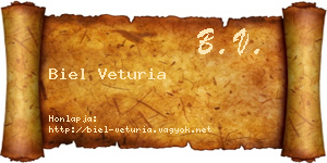 Biel Veturia névjegykártya
